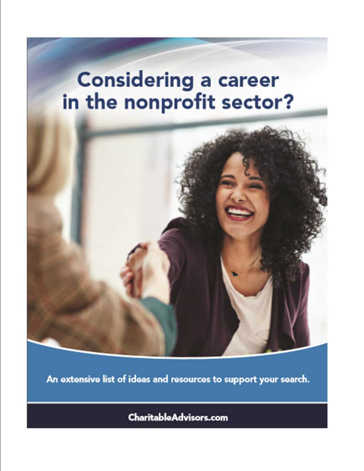 Considering A Nonprofit Career? - Charitable Advisors